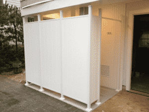 custom outdoor shower enclosure